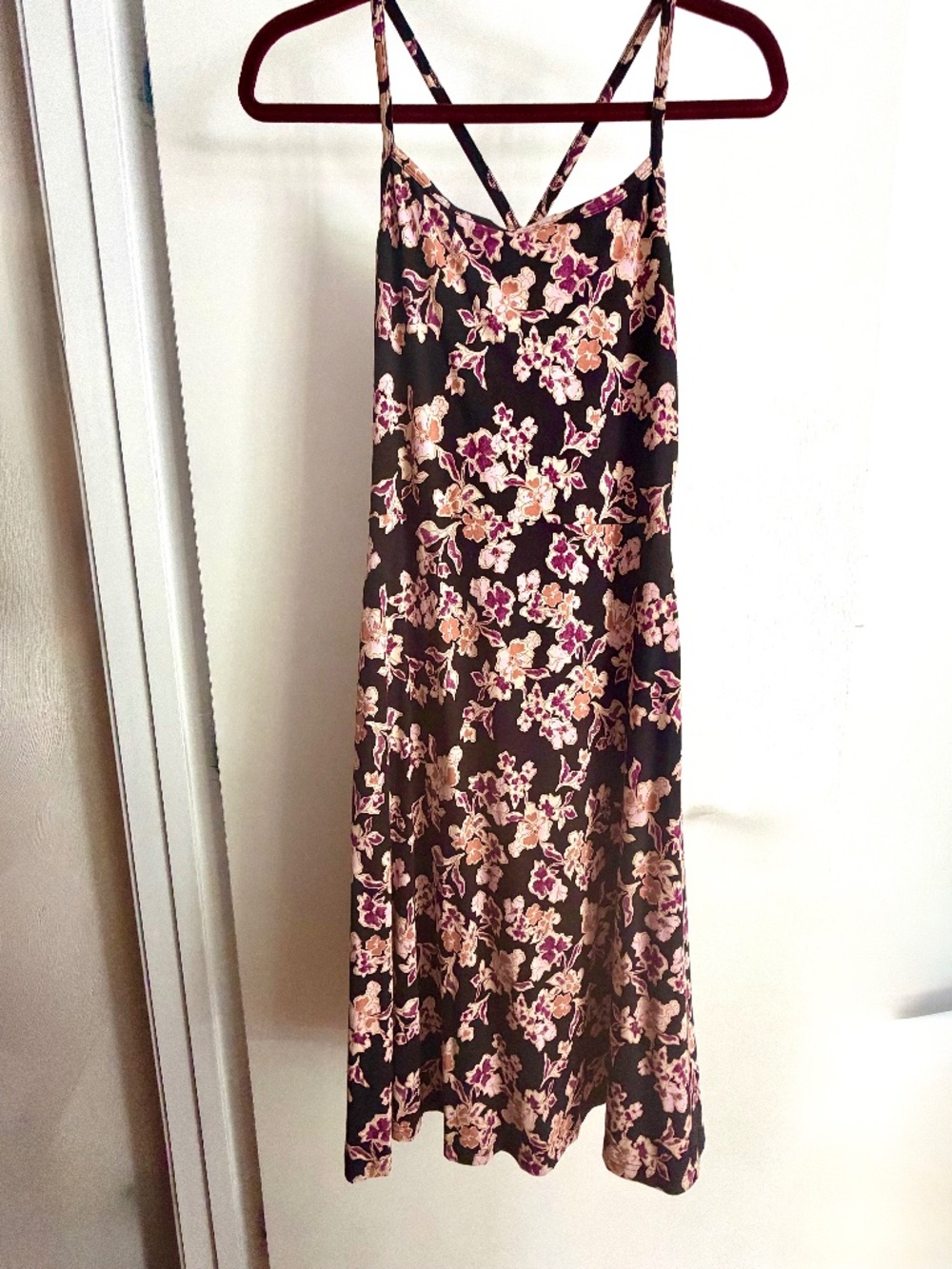 Pact Scattered Posies Fit and Flare MIDI Dress L